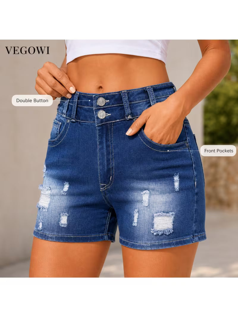 Buttlift Denim Shorts Blue (Pack of 2) SKU-118
