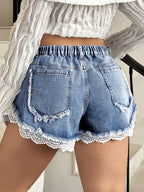 Buttlift Denim Shorts Blue (Pack of 2) SKU-111