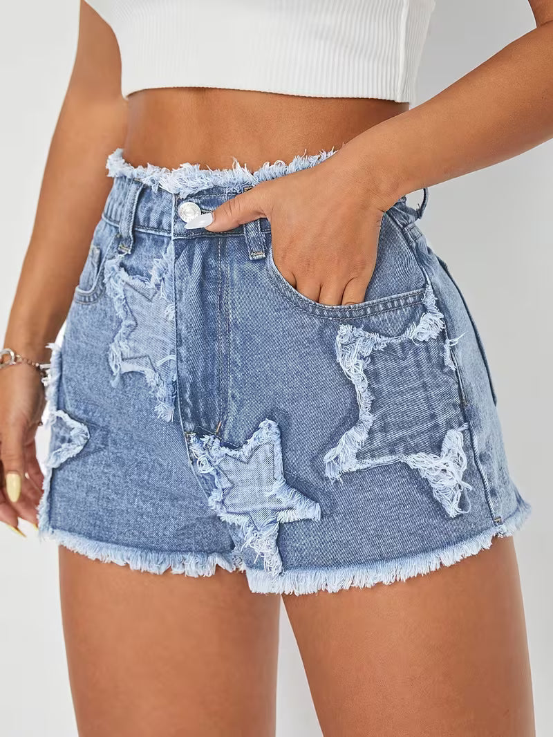 Buttlift Denim Shorts Blue (Pack of 2) SKU-111