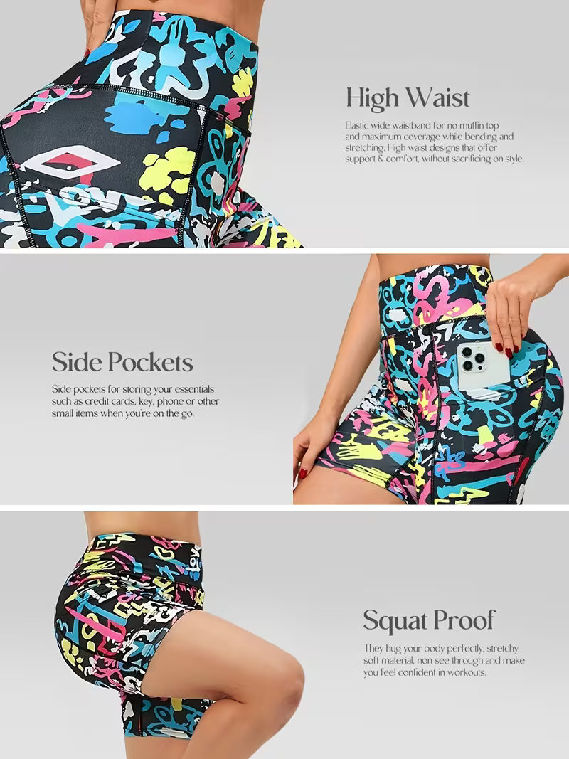Buttlift Women athleisure shorts (Pack of 3) SKU-1024