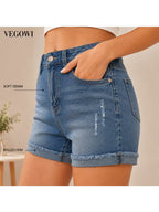 Buttlift Denim Shorts Blue (Pack of 2) SKU-114