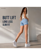 Buttlift Denim Shorts Blue (Pack of 2) SKU-120