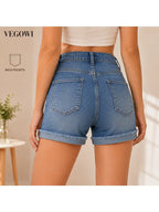 Buttlift Denim Shorts Blue (Pack of 2) SKU-114