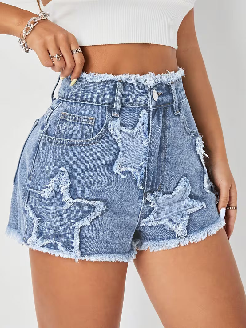 Buttlift Denim Shorts Blue (Pack of 2) SKU-111