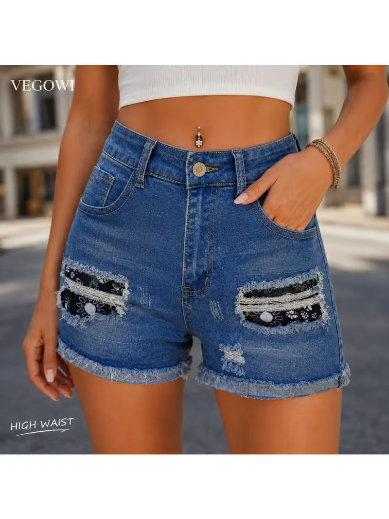 Buttlift Denim Shorts Blue (Pack of 2) SKU-124
