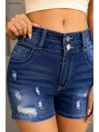 Buttlift Denim Shorts Blue (Pack of 2) SKU-121