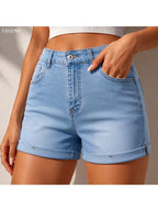 Buttlift Denim Shorts Blue (Pack of 2) SKU-120