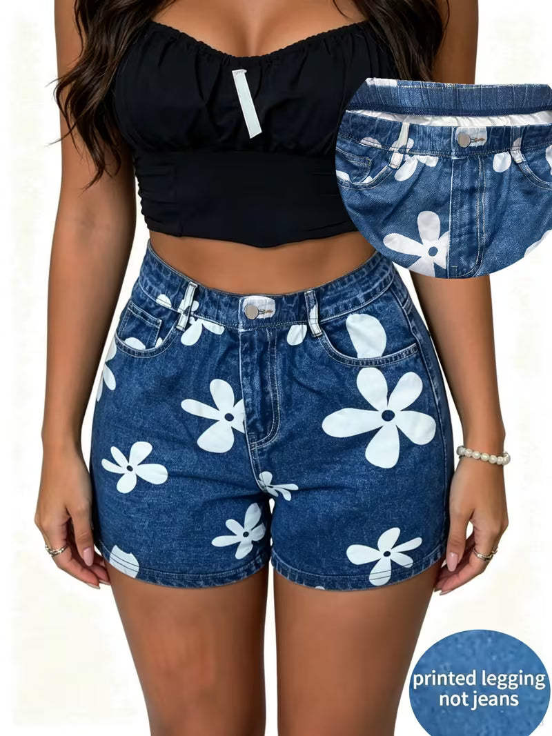 Buttlift Denim Shorts Blue (Pack of 2) SKU-109
