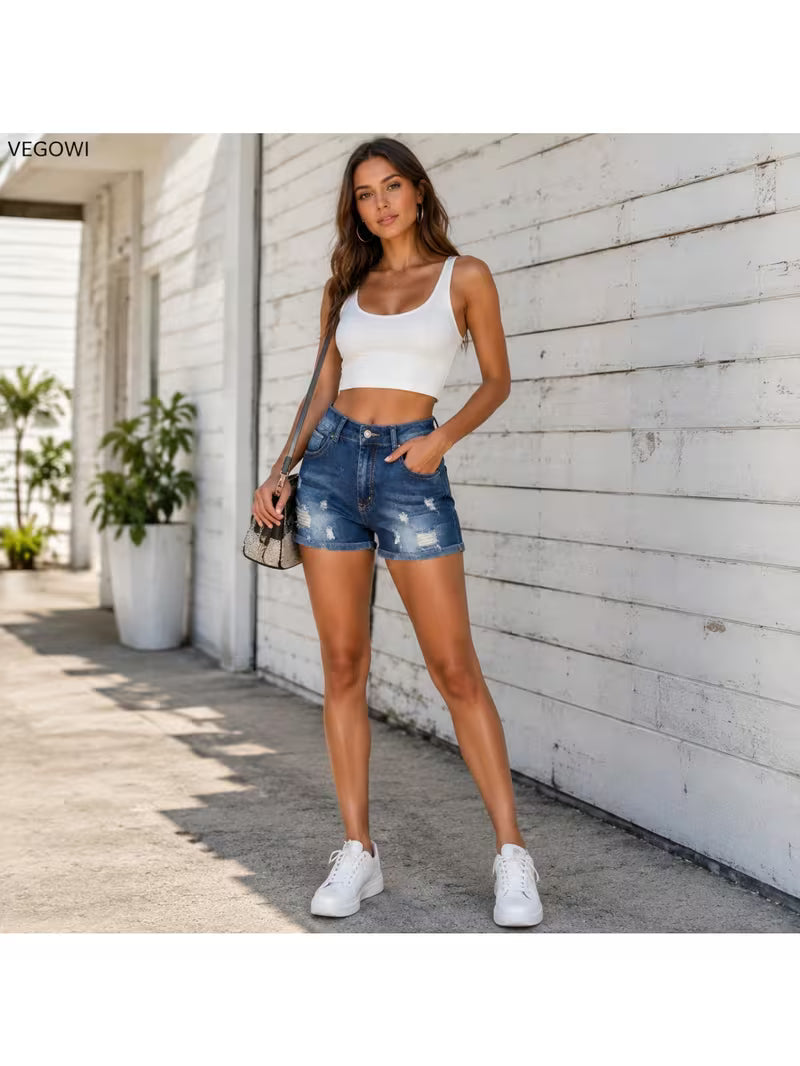 Buttlift Denim Shorts Blue (Pack of 2) SKU-121