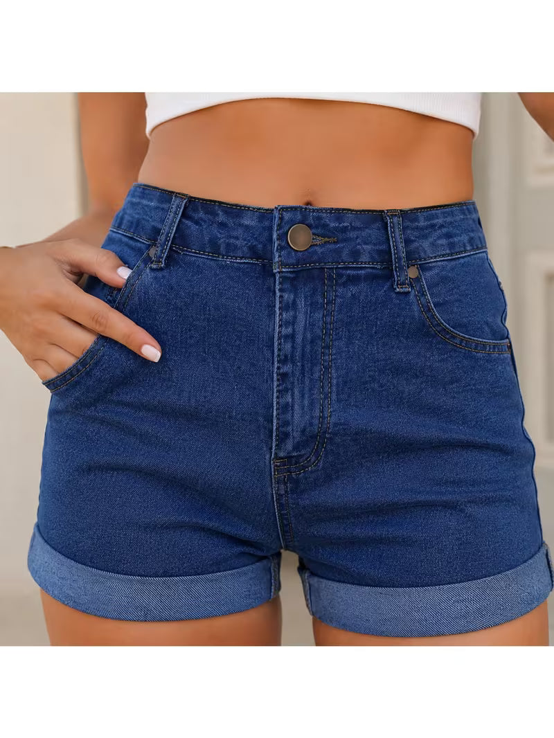 Buttlift Denim Shorts Blue (Pack of 2) SKU-113