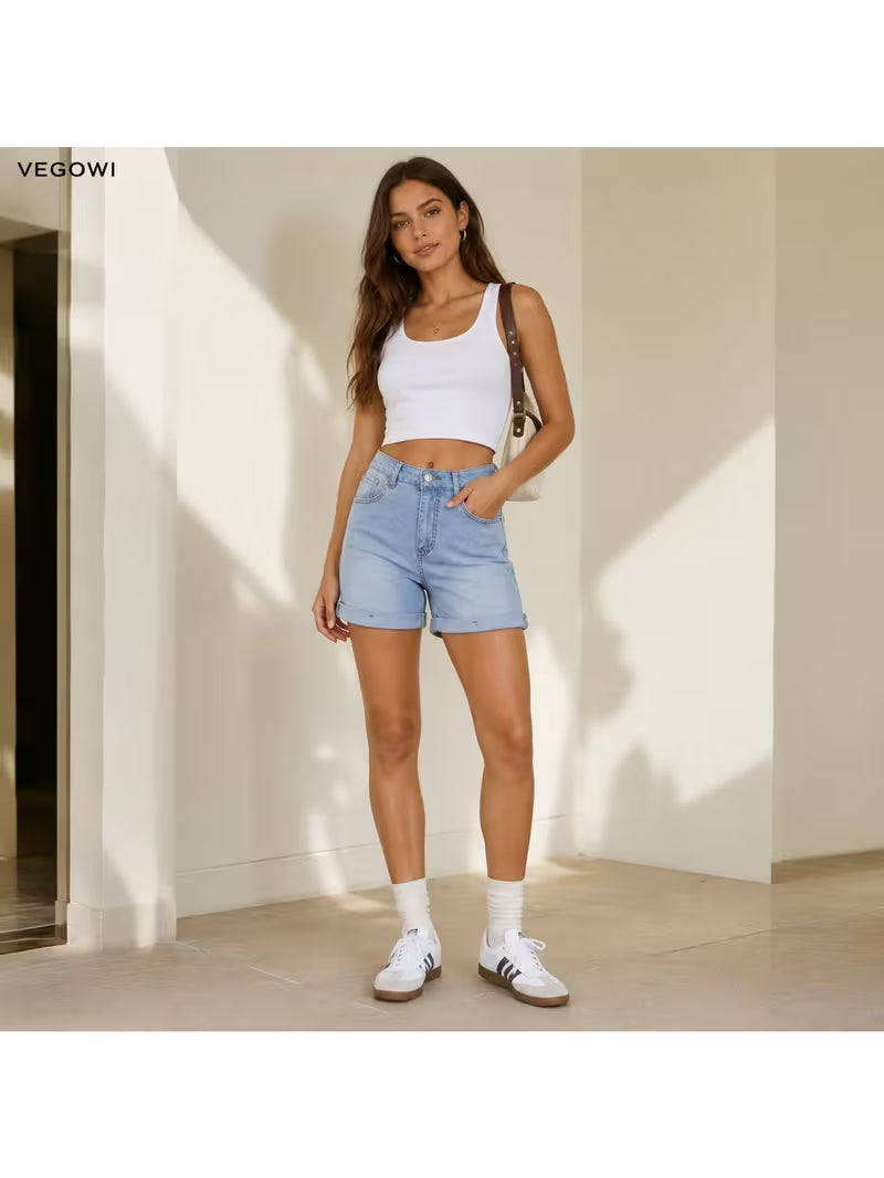 Buttlift Denim Shorts Blue (Pack of 2) SKU-120