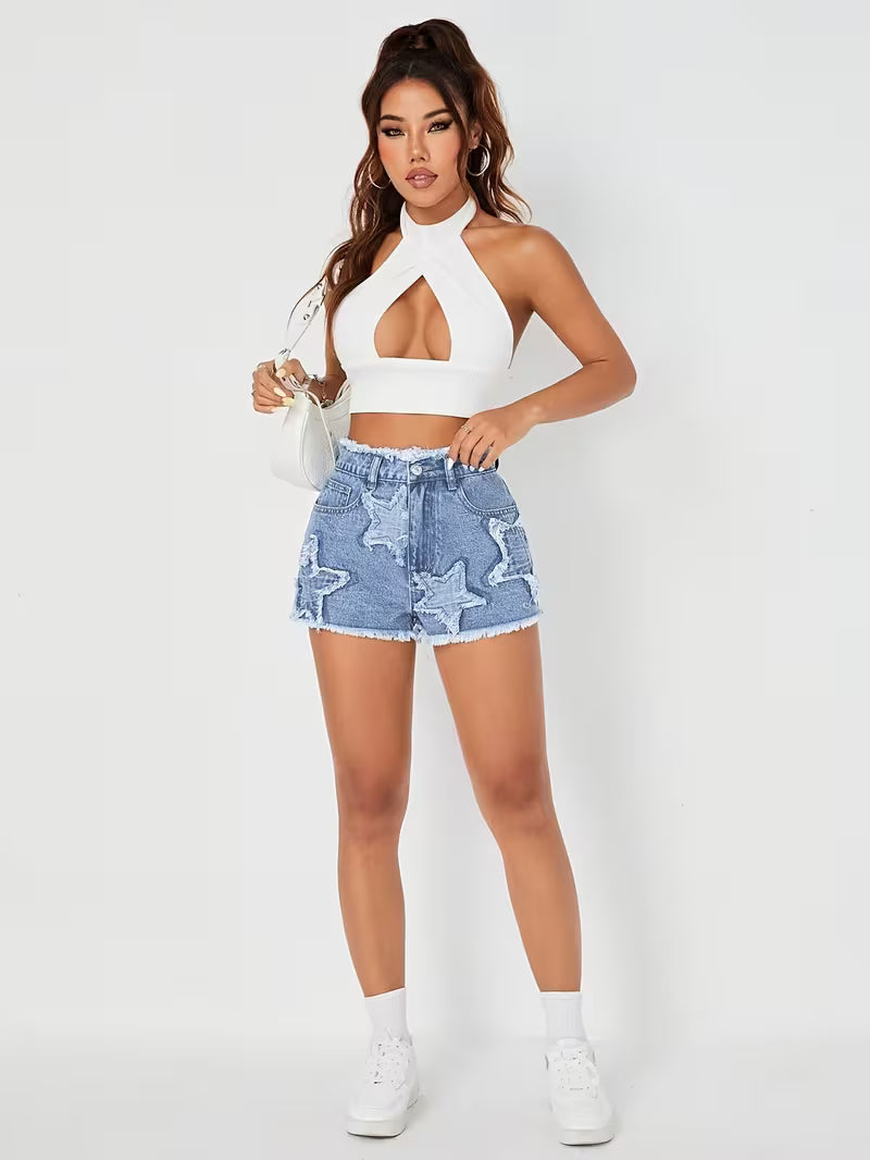 Buttlift Denim Shorts Blue (Pack of 2) SKU-111