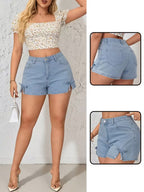 Buttlift Denim Shorts Blue (Pack of 2) SKU-124