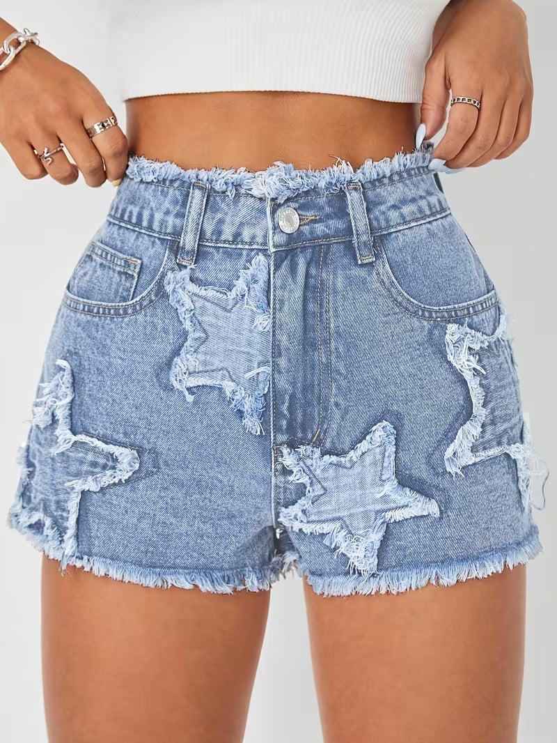 Buttlift Denim Shorts Blue (Pack of 2) SKU-111