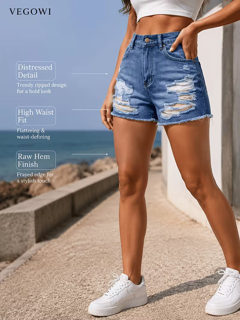 Buttlift Denim Shorts Blue (Pack of 2) SKU-113
