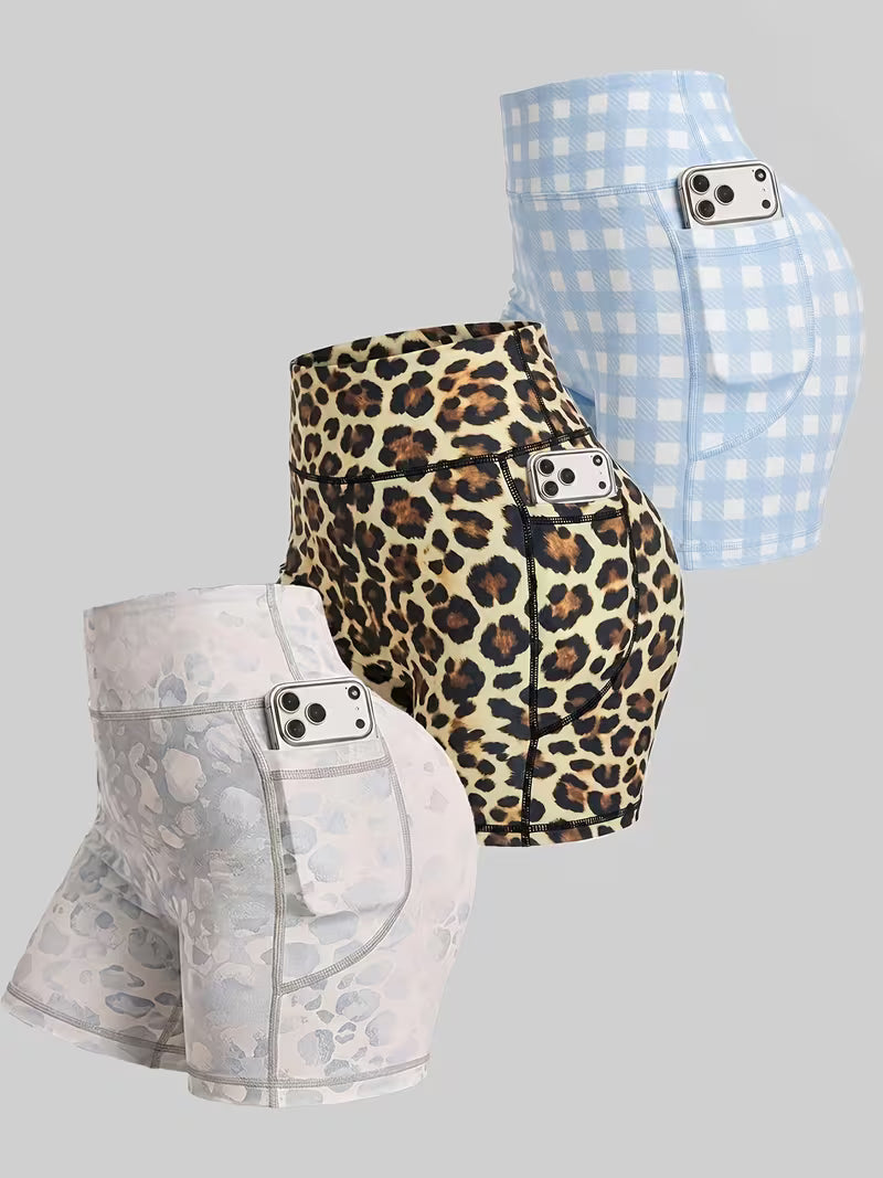 Buttlift Women athleisure shorts (Pack of 3) SKU-1031