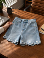 Buttlift Denim Shorts Blue (Pack of 2) SKU-119