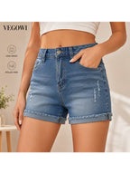 Buttlift Denim Shorts Blue (Pack of 2) SKU-114
