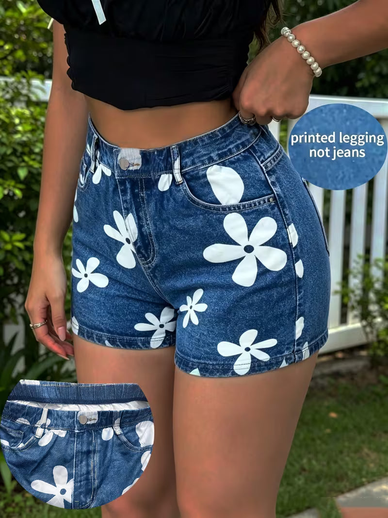 Buttlift Denim Shorts Blue (Pack of 2) SKU-109