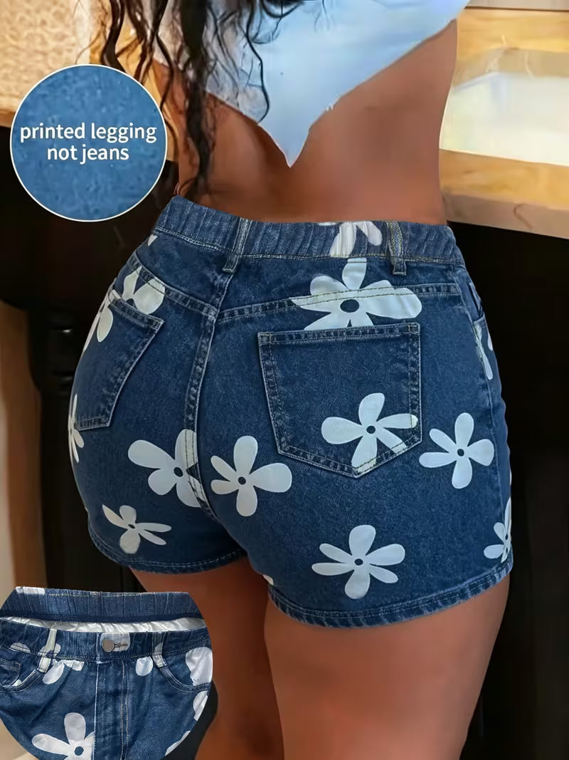 Buttlift Denim Shorts Blue (Pack of 2) SKU-109