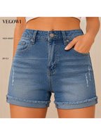 Buttlift Denim Shorts Blue (Pack of 2) SKU-114
