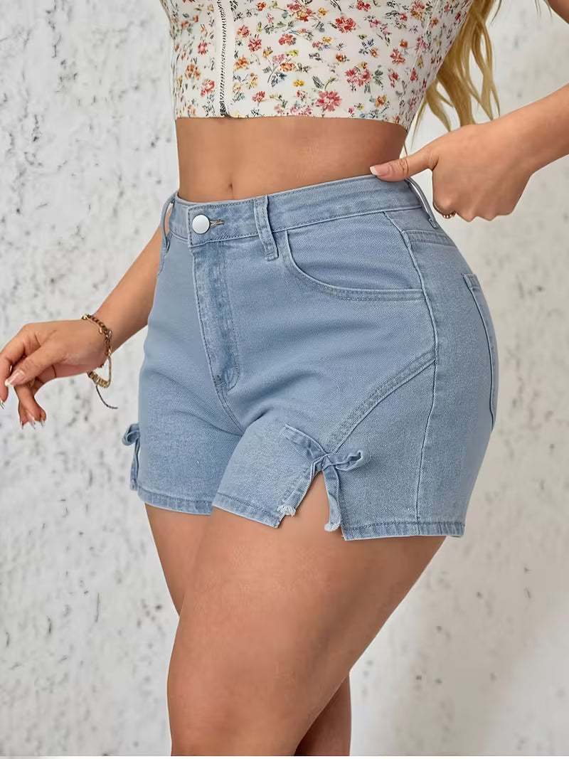 Buttlift Denim Shorts Blue (Pack of 2) SKU-124
