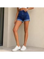 Buttlift Denim Shorts Blue (Pack of 2) SKU-113