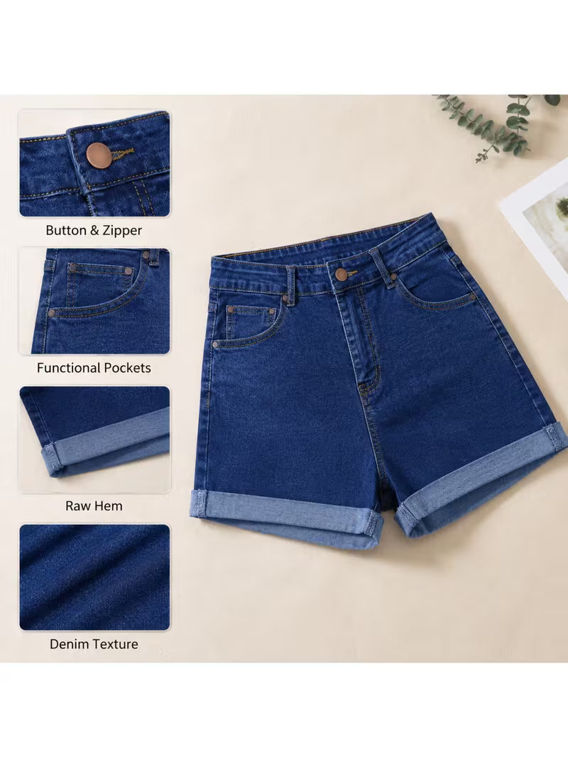 Buttlift Denim Shorts Blue (Pack of 2) SKU-113