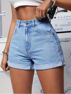 Buttlift Denim Shorts Blue (Pack of 2) SKU-119