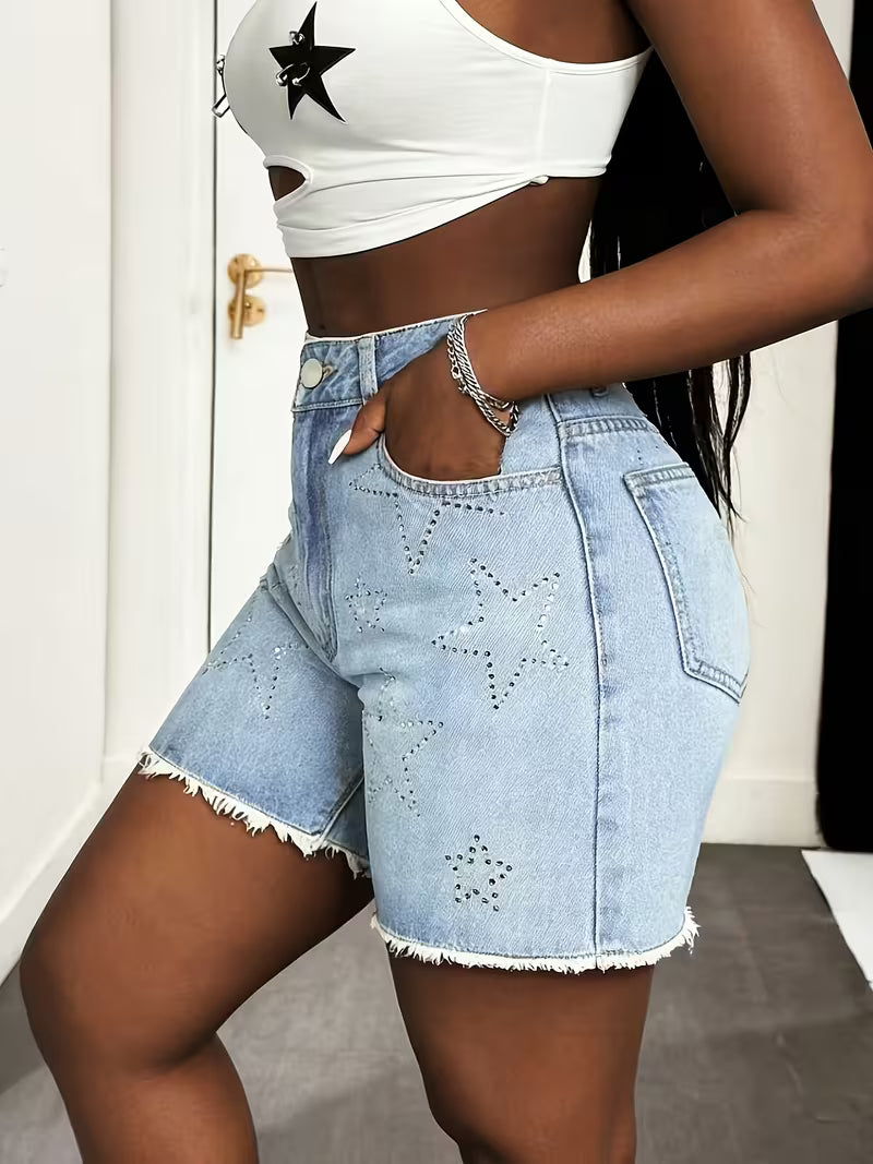 Buttlift Denim Shorts Blue (Pack of 2) SKU-108