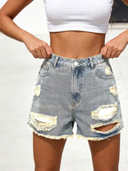 Buttlift Denim Shorts Grey and Blue (Pack of 2) SKU-112