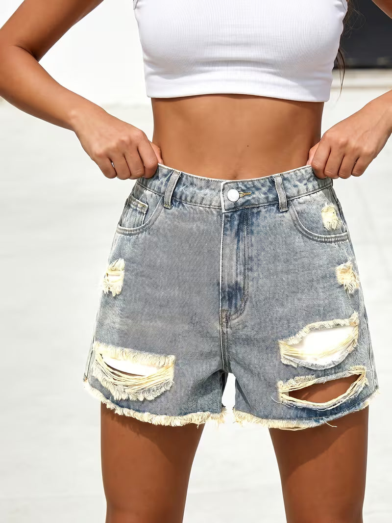 Buttlift Denim Shorts Grey and Blue (Pack of 2) SKU-112