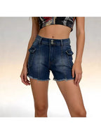 Buttlift Denim Shorts Blue (Pack of 2) SKU-118