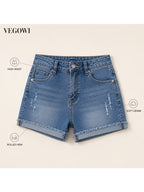 Buttlift Denim Shorts Blue (Pack of 2) SKU-114