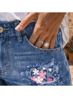 Buttlift Denim Shorts Blue (Pack of 2) SKU-101
