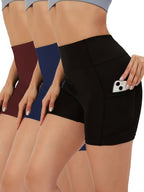 Buttlift Women athleisure shorts (Pack of 3) SKU-1004