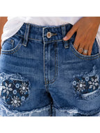 Buttlift Denim Shorts Blue (Pack of 2) SKU-101