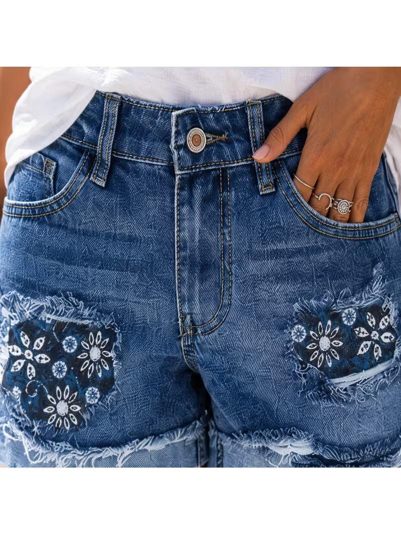 Buttlift Denim Shorts Blue (Pack of 2) SKU-101