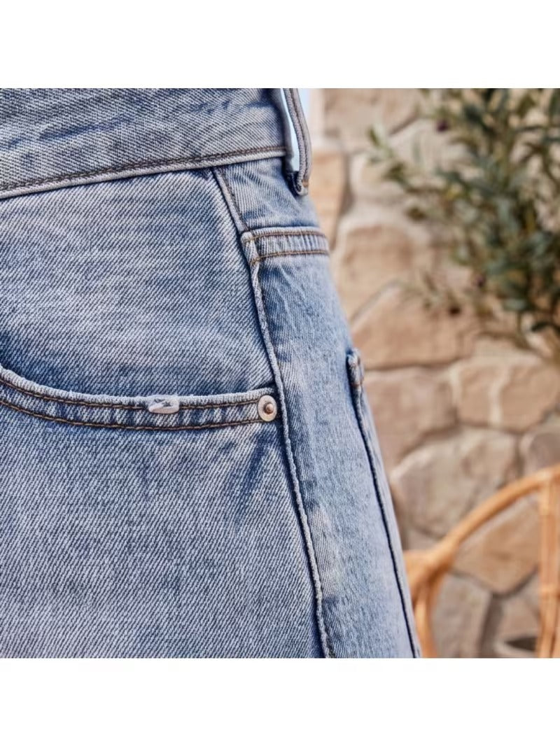 Buttlift Denim Shorts Dark Blue and Light Blue (Pack of 2) SKU-115