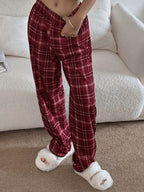 26AW Women'S Pajamas, Casual Sleep Pants, Comfortable for home Pants, Comfortable for Home Use, Loose Comfortable Elastic Waistband Trousers, Elegant Women'S Clothing for Holidays, Perfect Choice for Sleepwear
