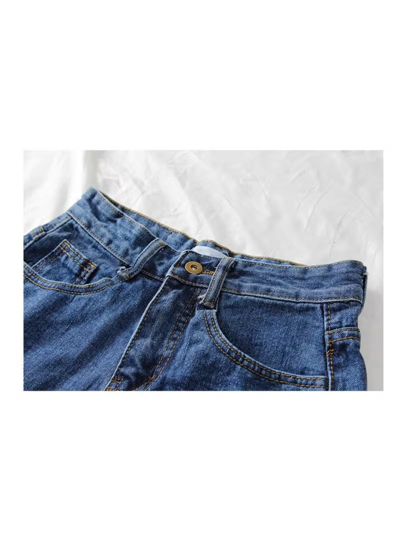 Buttlift Denim Shorts Black and Blue (Pack of 2) SKU-116
