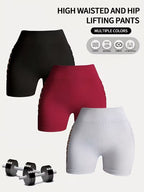 Buttlift Women athleisure shorts (Pack of 3) SKU-1007