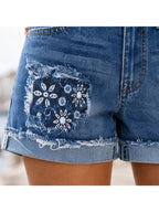 Buttlift Denim Shorts Blue (Pack of 2) SKU-101