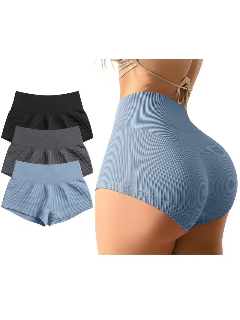 Buttlift Women athleisure shorts (Pack of 3) SKU-1002